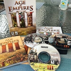 Age of Empires III (PC, 2005) 3-Disc Set Complete PC CD-ROM (Windows)